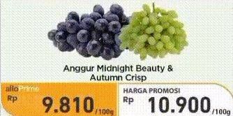 Promo Harga Anggur Midnight Beauty/Autumn Crisp  - Carrefour