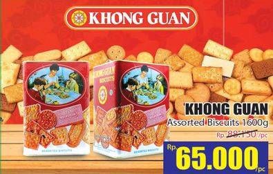 Promo Harga KHONG GUAN Assorted Biscuits 1600 gr - Hari Hari