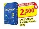 Promo Harga Lactogrow 3 Susu Pertumbuhan Madu, Plain 350 gr - Alfamidi
