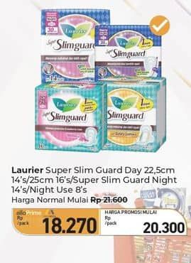 Promo Harga Lauriers Super Slimguard Day/Night  - Carrefour