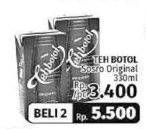 Promo Harga Sosro Teh Botol Original per 2 pcs 330 ml - LotteMart