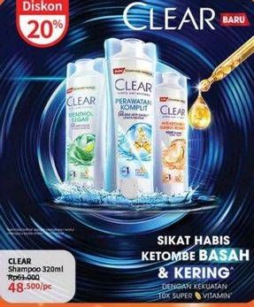 Promo Harga Clear Shampoo 320 ml - Guardian