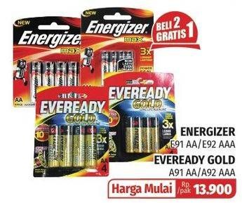 Promo Harga Energizer Battery Alkaline Max/Battery Gold  - Lotte Grosir