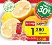 Promo Harga Lemon Lokal per 100 gr - Superindo