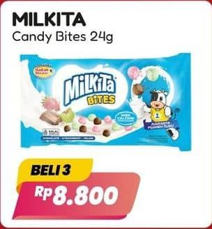 Promo Harga Milkita Candy Milk Bites 25 gr - Alfamart