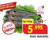 Promo Harga Ikan Makarel per 100 gr - Superindo