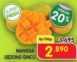 Promo Harga Mangga Gedong Gincu per 100 gr - Superindo