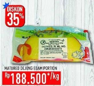 Promo Harga MATURED Dejong Edam Cheese 1 kg - Hypermart