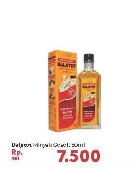 Promo Harga BALJITOT Minyak Gosok 50 ml - Carrefour