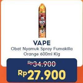 Promo Harga FUMAKILLA VAPE Aerosol Orange 600 ml - Indomaret