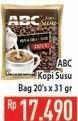 Promo Harga ABC Kopi per 20 sachet 31 gr - Hypermart