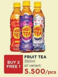 Promo Harga SOSRO Fruit Tea Apple, Blackcurrant, Freeze 350 ml - Watsons