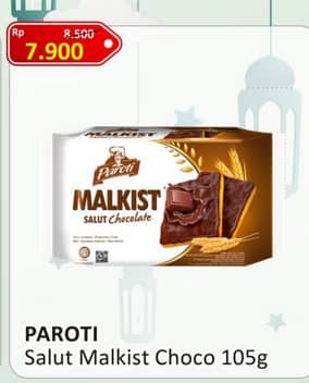 Promo Harga Paroti Malkist Crackers Salut Chocolaate 105 gr - Alfamart