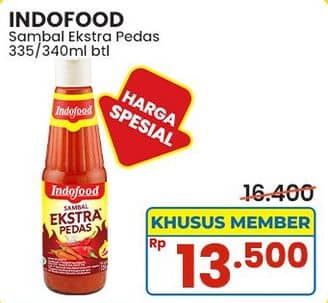 Promo Harga Indofood Sambal Ekstra Pedas 335 ml - Indomaret