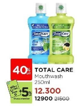 Promo Harga Total Care Mouthwash 250 ml - Watsons