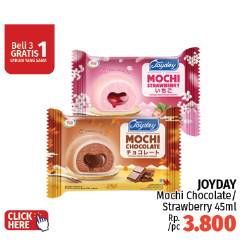 Promo Harga Joyday Mochi Ice Cream Strawberry, Chocolate 45 gr - LotteMart