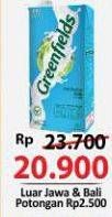 Promo Harga Greenfields UHT Low Fat, Full Cream 1000 ml - Alfamart