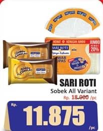 Promo Harga Sari Roti Roti Kasur All Variants 180 gr - Hari Hari