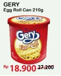 Promo Harga GERY Egg Roll 210 gr - Alfamart