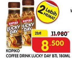 Promo Harga KOPIKO Lucky Day per 2 botol 180 ml - Superindo