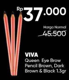 Promo Harga VIVA Eyebrow Pencil Brown, Black, Dark Brown 1 gr - Guardian