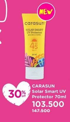 Promo Harga CARASUN Solar Smart UV Protector Spf 45 70 ml - Watsons
