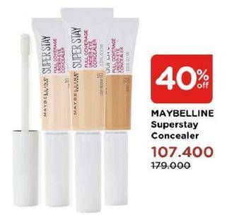 Promo Harga MAYBELLINE Super Stay Full Coverage Concealer  - Watsons