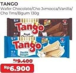 Promo Harga TANGO Long Wafer Bubblegum, Choco Javamocca, Vanilla Milk, Choco Tiramisu, Chocolate 130 gr - Alfamart