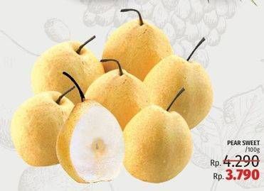 Promo Harga Pear Sweet per 100 gr - LotteMart