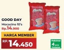 Promo Harga Good Day Instant Coffee 3 in 1 Mocacinno per 10 sachet 20 gr - Yogya