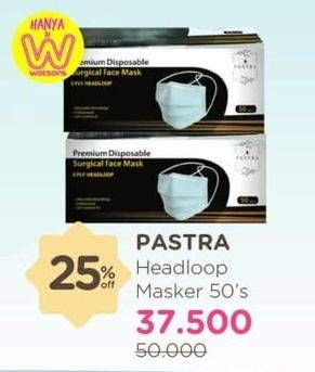 Promo Harga PASTRA Masker Headloop 50 pcs - Watsons