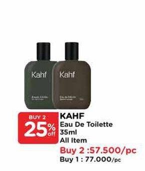 Promo Harga Kahf Eau De Toilette All Variants 35 ml - Watsons