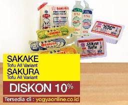 Promo Harga SAKAKE Tofu/SAKURA Tahu Sutera  - Yogya