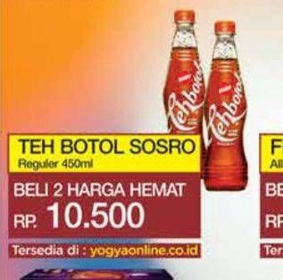 Promo Harga Sosro Teh Botol 450 ml - Yogya