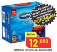 Promo Harga Sariwangi Teh Asli 185 gr - Superindo