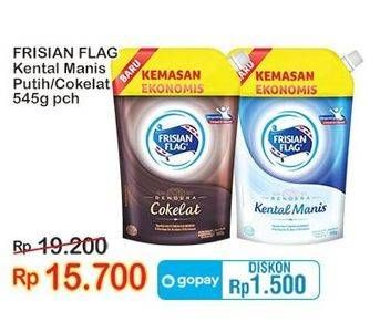 Promo Harga Frisian Flag Susu Kental Manis Cokelat, Putih 545 gr - Indomaret