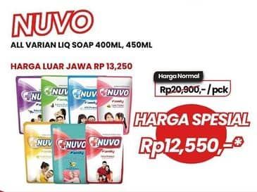 Promo Harga Nuvo Body Wash 400 ml - Carrefour