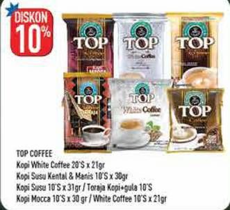 TOP COFFEE Kopi Susu, SKM, Mocca 10s / White Coffee 20s
