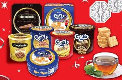GERY Egg Roll/GERY Butter Cookies/HOLLANDA Chocolatos Wafer/CHOCOLATOS Gold Edition