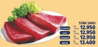 Promo Harga Tuna Saku per 100 gr - LotteMart