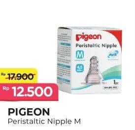 Promo Harga PIGEON Peristaltic Plus Nipple M 1 pcs - Alfamart