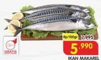 Promo Harga Ikan Makarel per 100 gr - Superindo