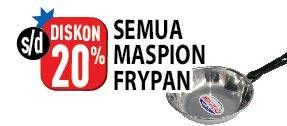 Promo Harga MASPION Fry Pan  - Hypermart