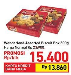 Promo Harga WONDERLAND Assorted Biscuits 300 gr - Carrefour