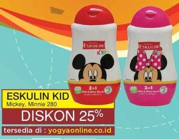 Promo Harga ESKULIN Kids Hair & Body Wash Mickey, Minnie  - Yogya