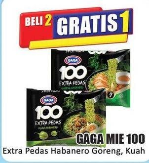 Promo Harga Gaga 100 Extra Pedas Goreng Harbanero, Kuah Harbanero 75 gr - Hari Hari