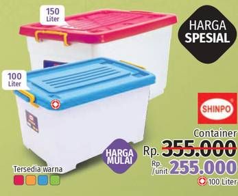 Promo Harga SHINPO Container Box Caravan  - LotteMart