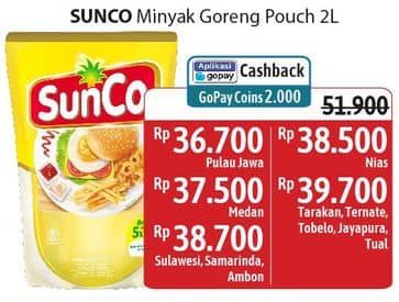 Promo Harga Sunco Minyak Goreng 2000 ml - Alfamidi