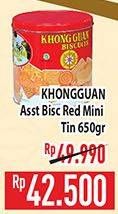Promo Harga KHONG GUAN Assorted Biscuit Red Mini 650 gr - Hypermart
