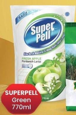 Promo Harga SUPER PELL Pembersih Lantai Fresh Apple 770 ml - LotteMart